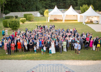 Photo de groupe pour un mariage