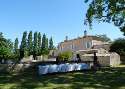 Buffet dans le parc